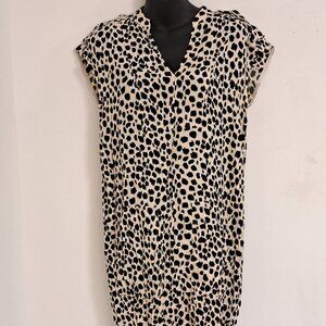 Madewell Leopard Print Shift Dress Size Misses XS